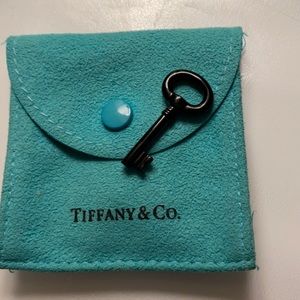 Tiffany & Co Black Jade Key pendant